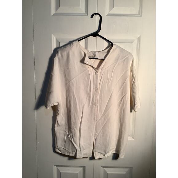 Vintage Plymouth Brand Blouse with Pocket and Button Back Size 11/12 - Picture 2 of 4